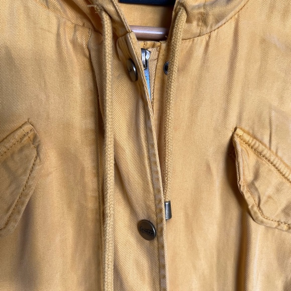 Utility Jacket Trench Coat mustard yellow cargo jacket - Picture 13 of 16